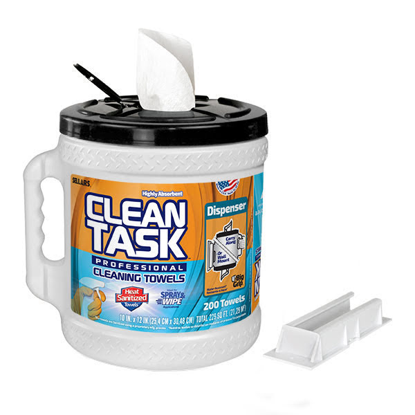 Clean Task™ Professional Cleaning Towels Big Grip® Dispenser Clean Task™ Professional Cleaning Towels Big Grip® Dispenser